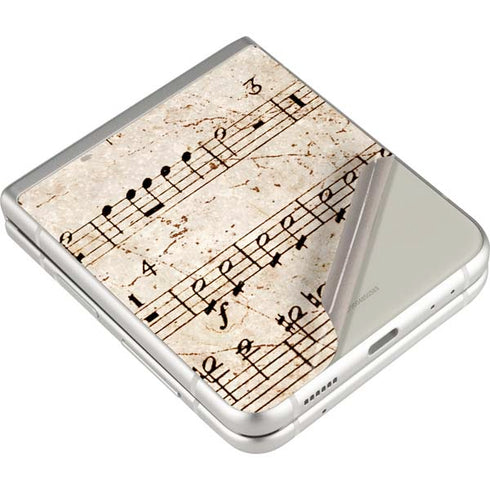 Antique Notes Galaxy Z Flip3 5G Skin